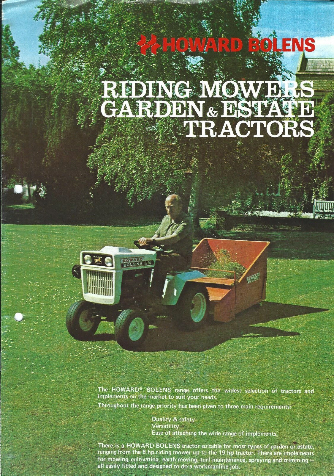 Lawn Tractor Brochure Howard Bolens 828 et al UK Product Line Overview (LG145)