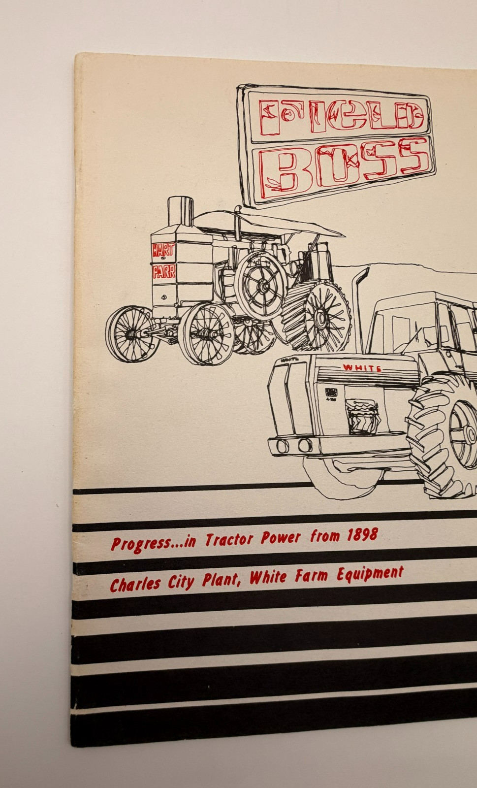 Vintage White Field Boss Tractor Booklet Progress in Tractor Power 1898