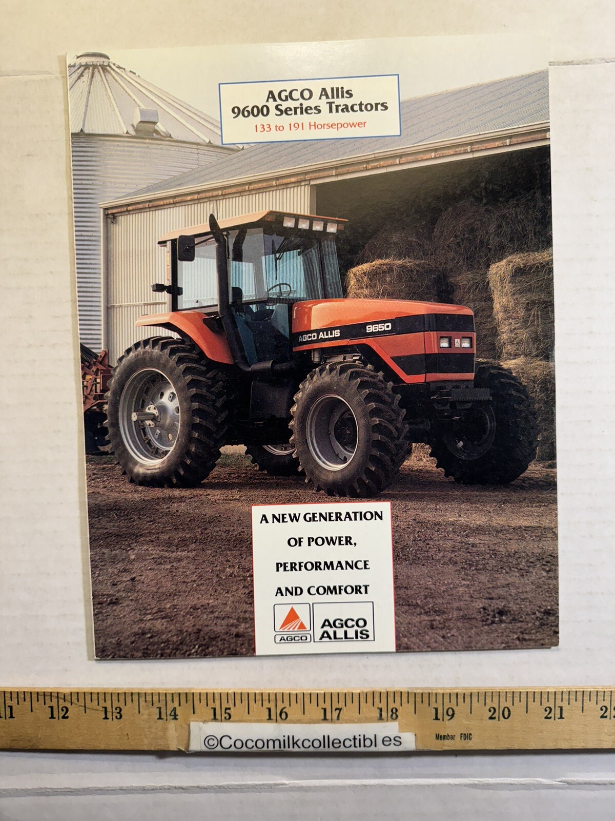 Vintage AGCO Allis 9600 Series Tractors 133 to 191 PTO Horsepower Brochure