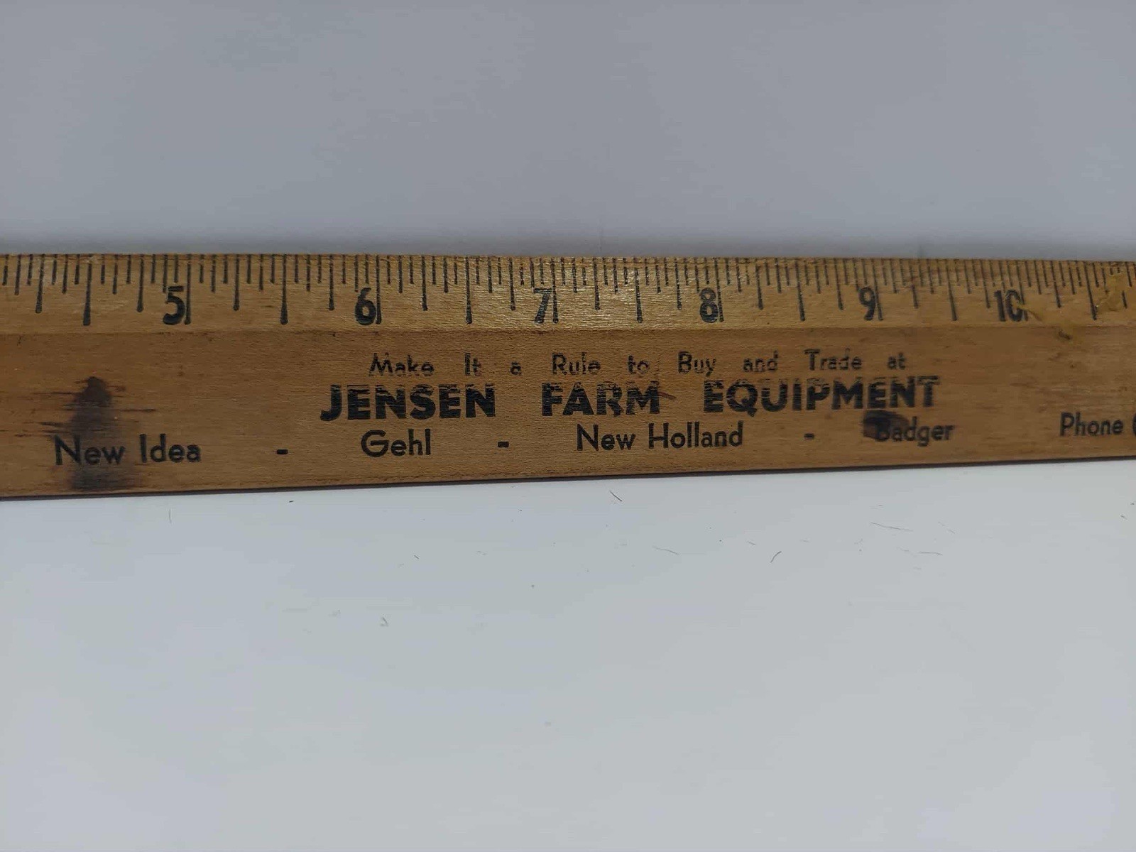Vrg Jensen Farm Equipment MI Wood Ruler Gehl CASE New Idea New Holland Badger