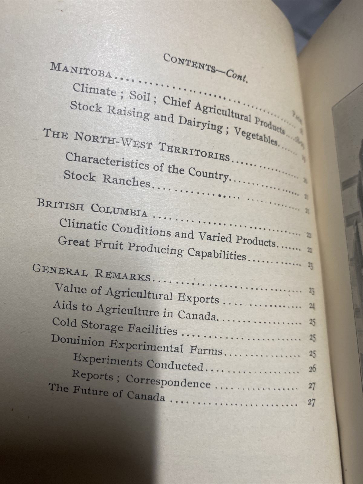 Vintage 1903 Dept of AGRICULTURE IN CANADA Farming Wheat Belt Booklet Brochure