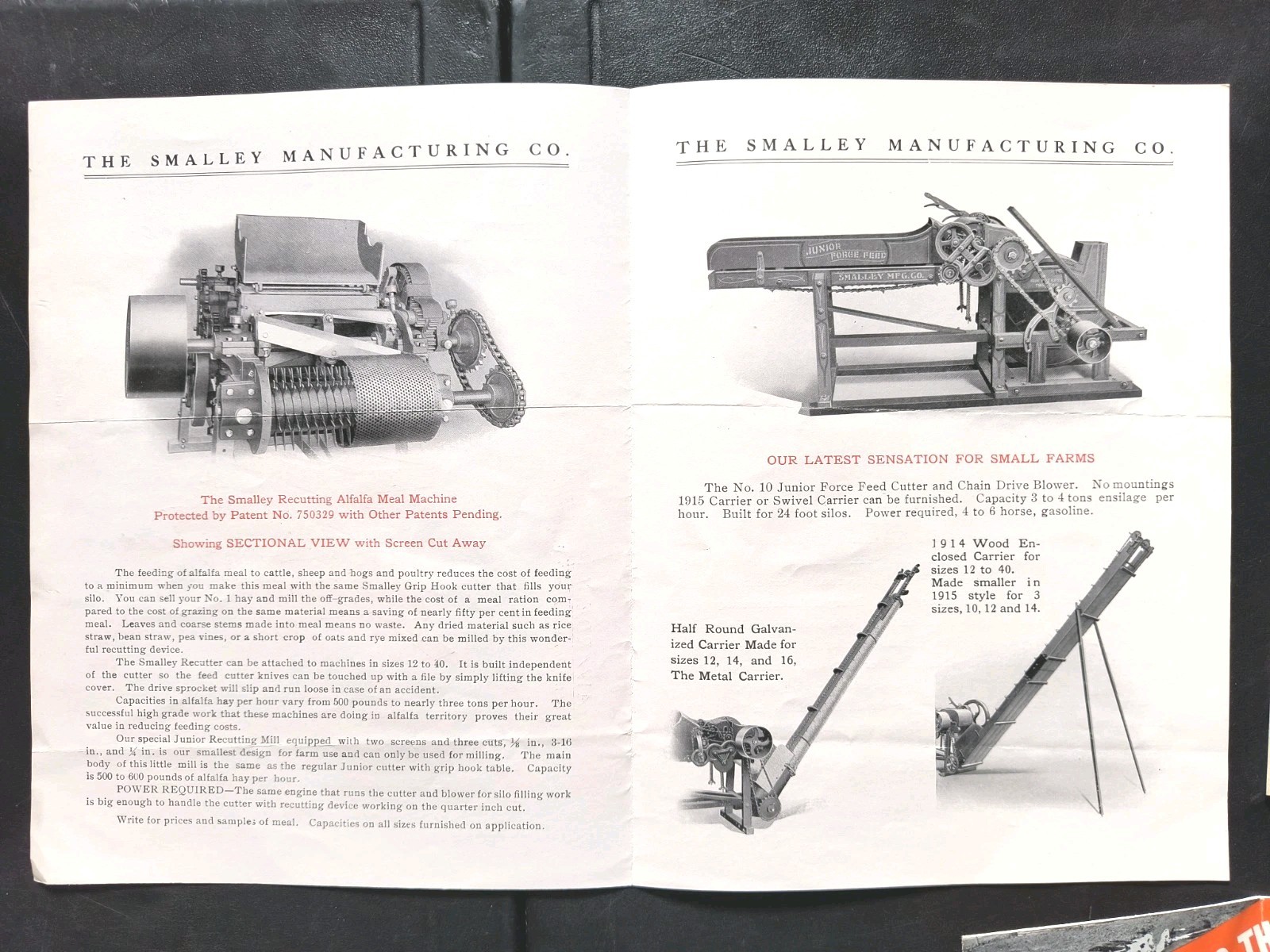 1930s Smalley Farm Tractor Equipment Sales Brochure Advertising Flyer Poster