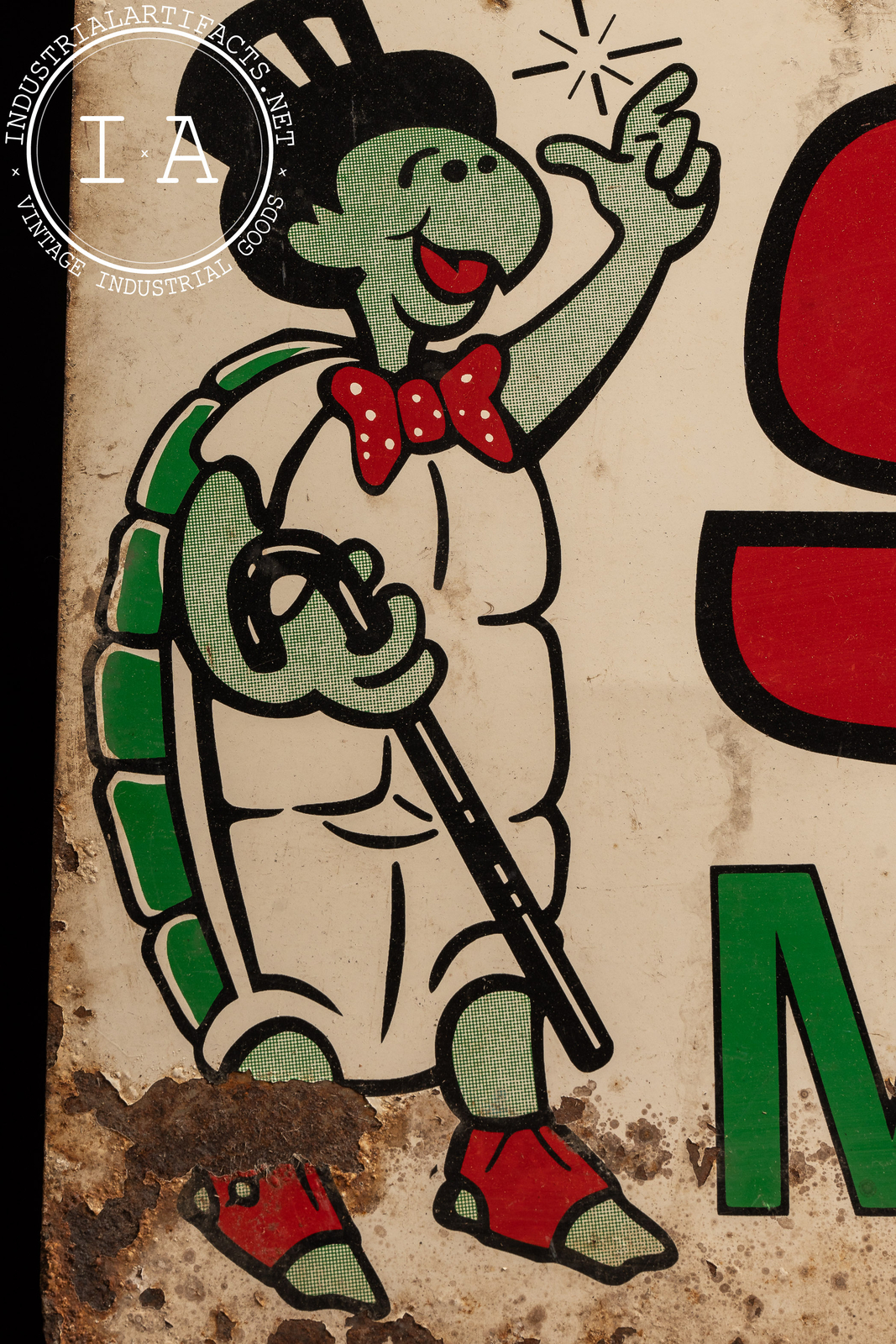 Vintage Lawn Care Double Sided Tin Advertising Sign