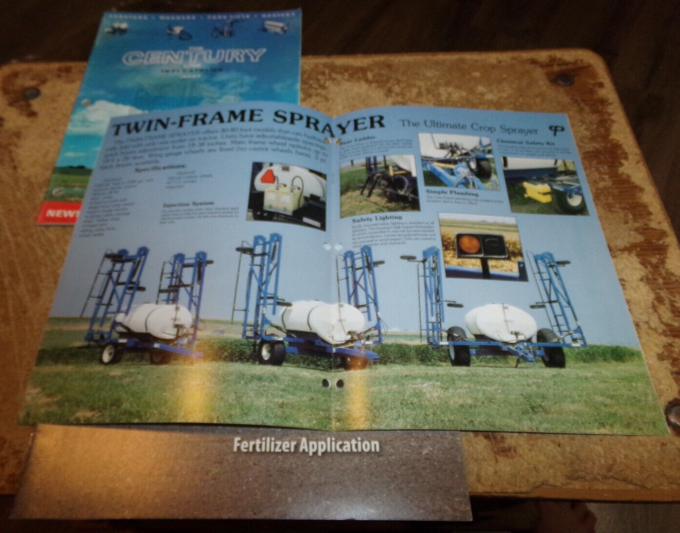3-lot 1970&rsquo;s-2000&rsquo;s fertilizer + sprayer full-line catalogs nice used