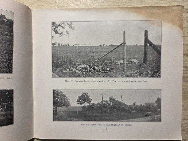 (2) 1913-14 American Steel Fence Posts Adv Catalogs American Steel & Wire Co