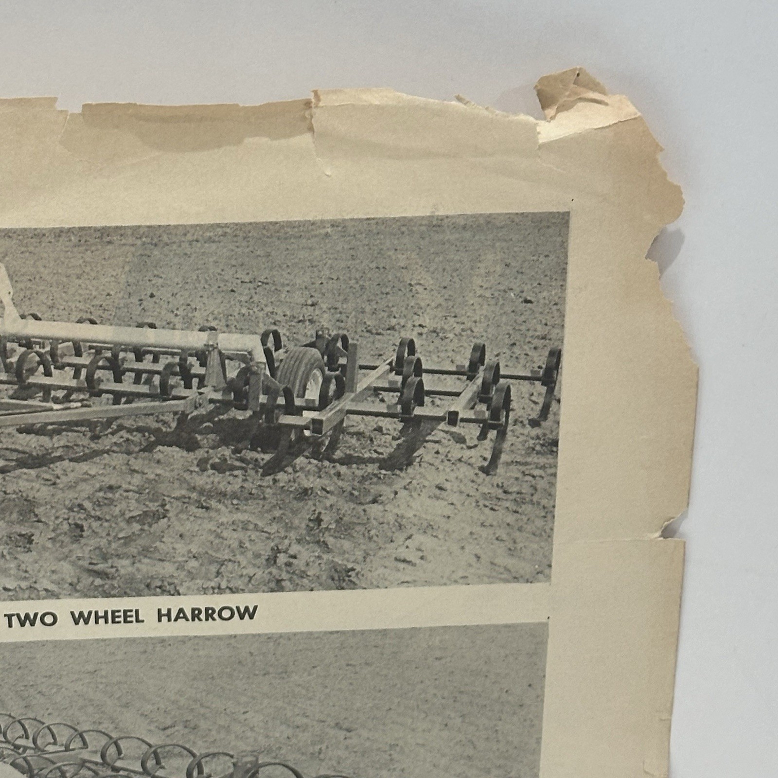 Vintage Kaufman Motor & Equip. Flyer Brochure Spring Tooth Harrow Newton KANSAS