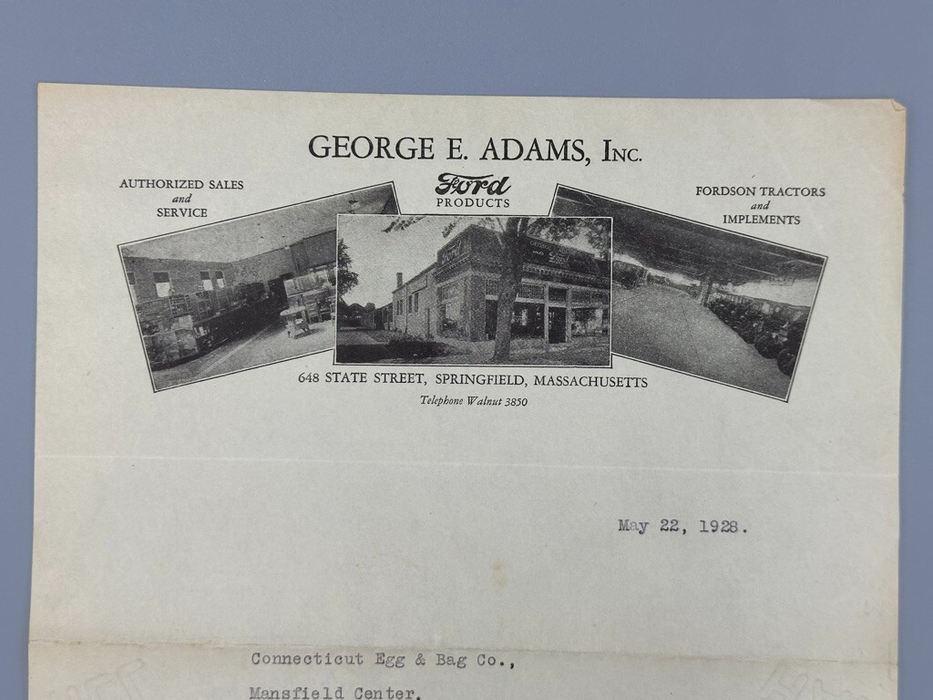 1928 FORD Products FORDSON TRACTORS Farm Advertising Antique Letterhead