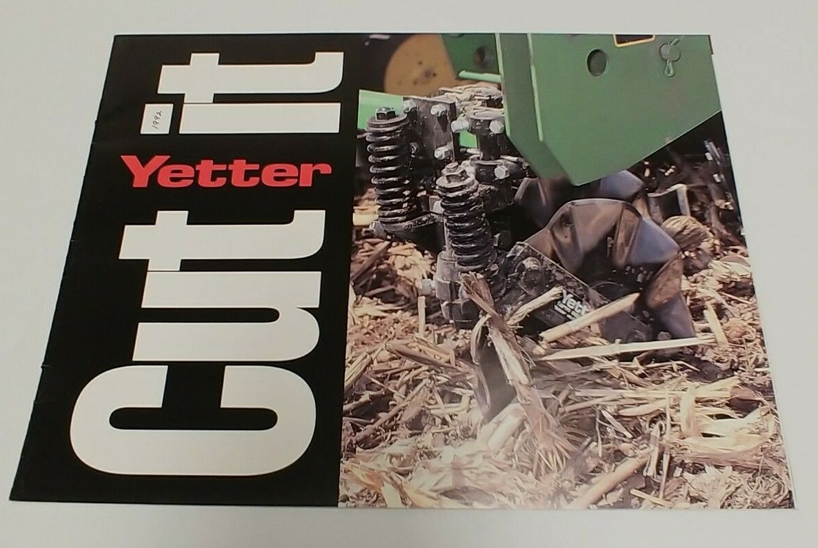 Yetter 1992 Vintage Farming Equipment Brochures Feed & Seed It Cut It