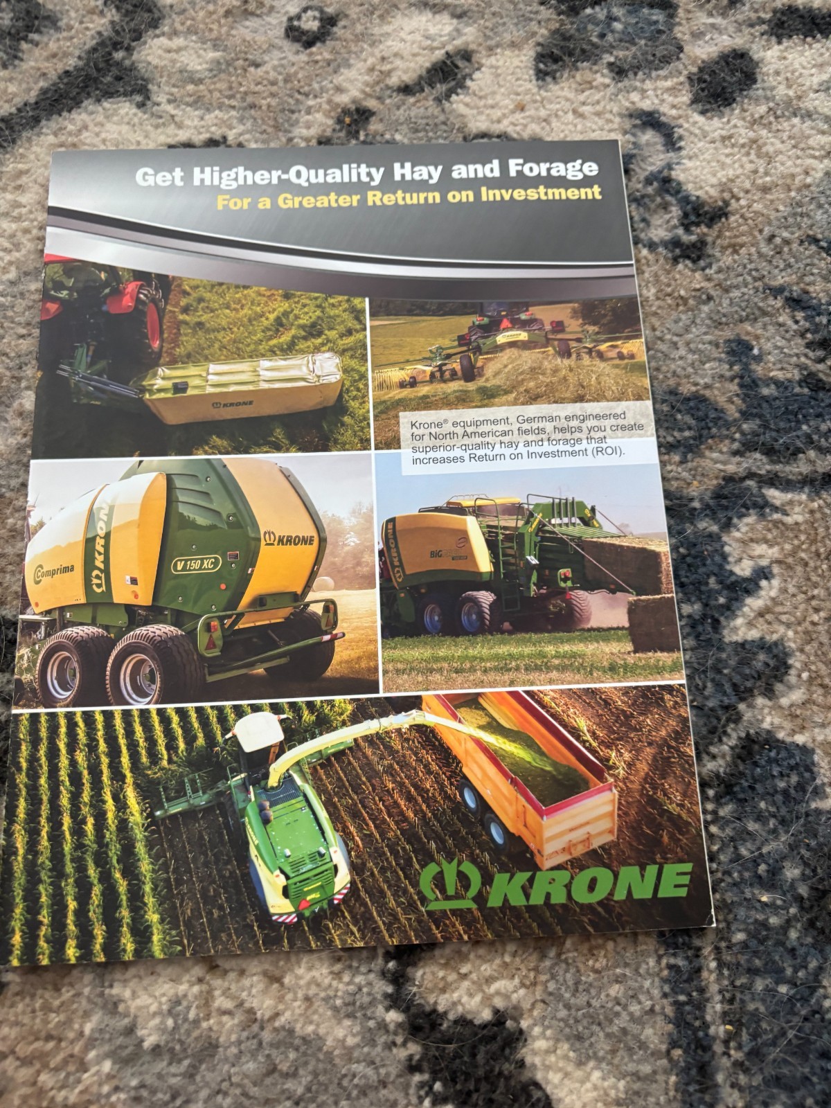 Krone Hay & Forage Equipment Buyers Guide Brochure FCCA25