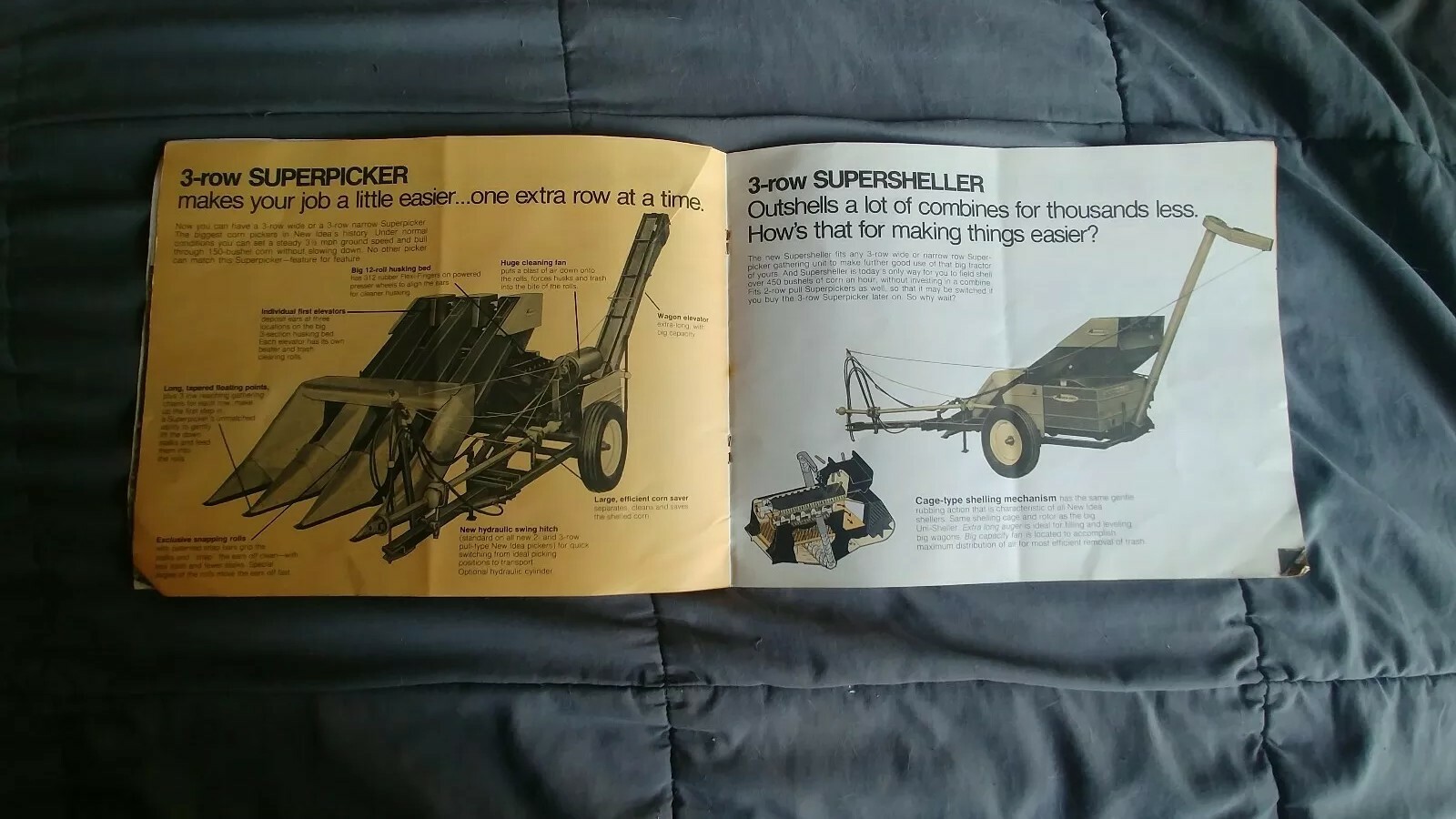VINTAGE 60&rsquo;s NEW IDEA CORN HARVESTING EQUIPMENT ADVERTISING CATALOG TRACTOR