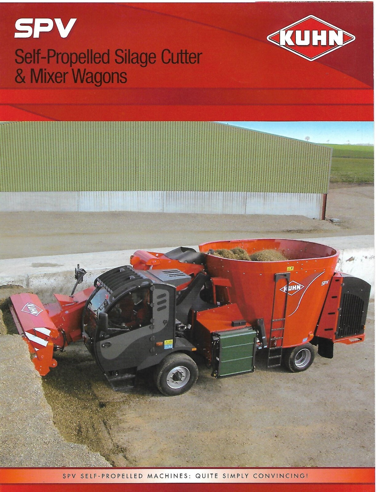 Farm Equipment Brochure – Kuhn – SPV 10 12 14 Silage Cutter Mixer Wagon (F8789)