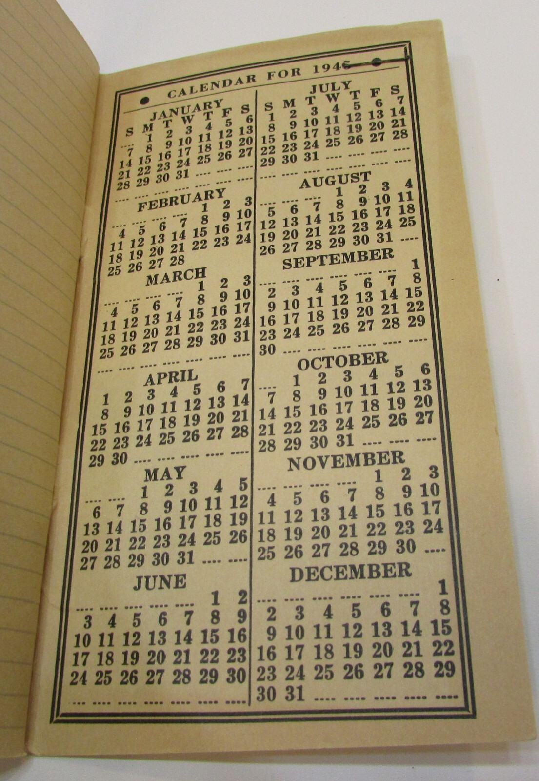 Vintage 1945 Nebraska Farm Bureau Federation It Pays To Belong Pocket Notebook