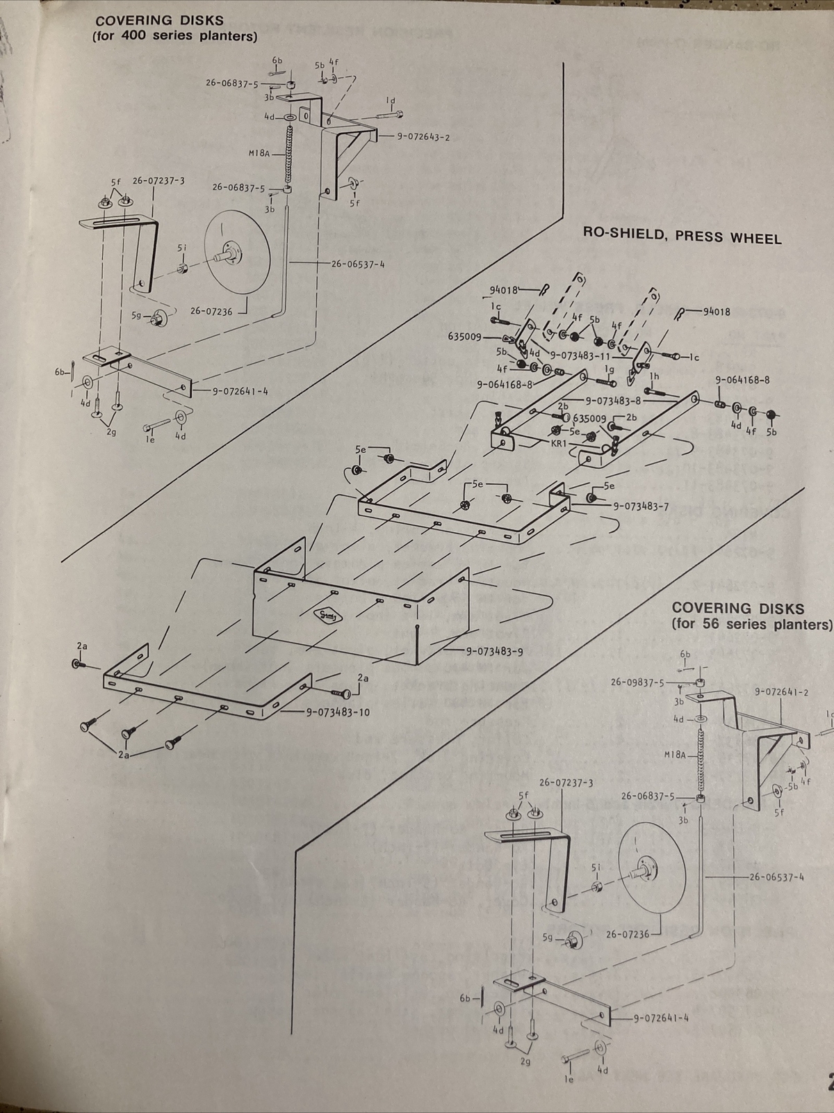 GANDY ROW APPLICATOR SYSTEM PRESS WHEEL PLANTERS TRACTOR OPERATORS MANUAL