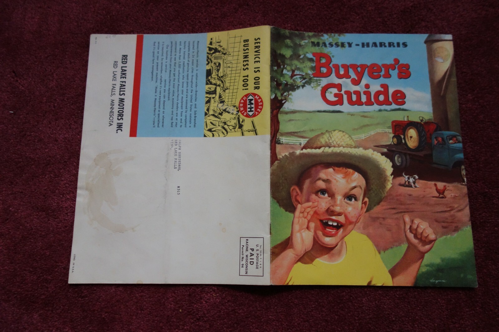 MASSEY HARRIS Tractors Buyer&rsquo;s guide Illustrated Full Color CATALOG