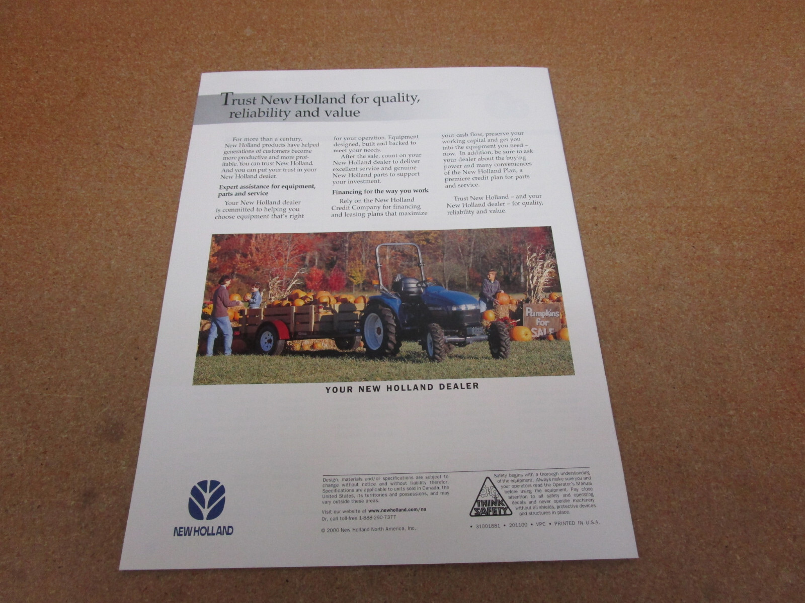 2000 Ford Tractor Boomer Compact Utility catalog sales brochure 32pg ORIGINAL