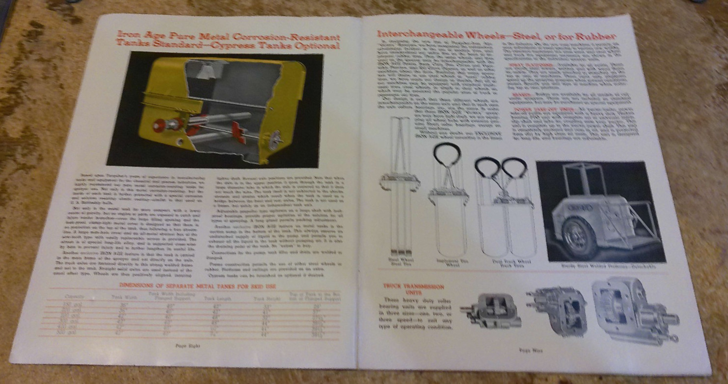 vintage farquhar iron age sprayers brochure in good shape used