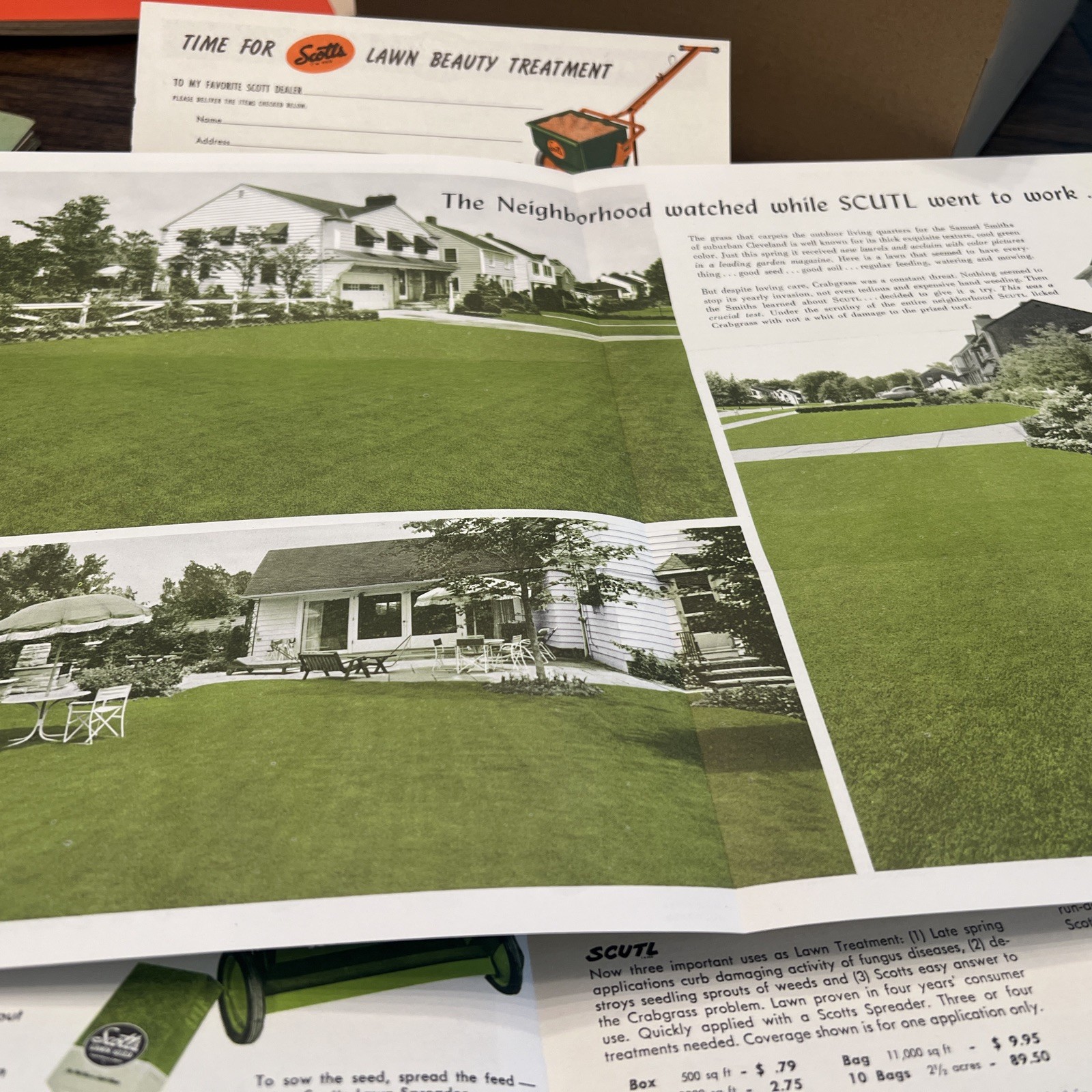 VTG 50’s Lot Scotts Lawn Care Brochures And Bulletins Lawns Mowing Grass Seed