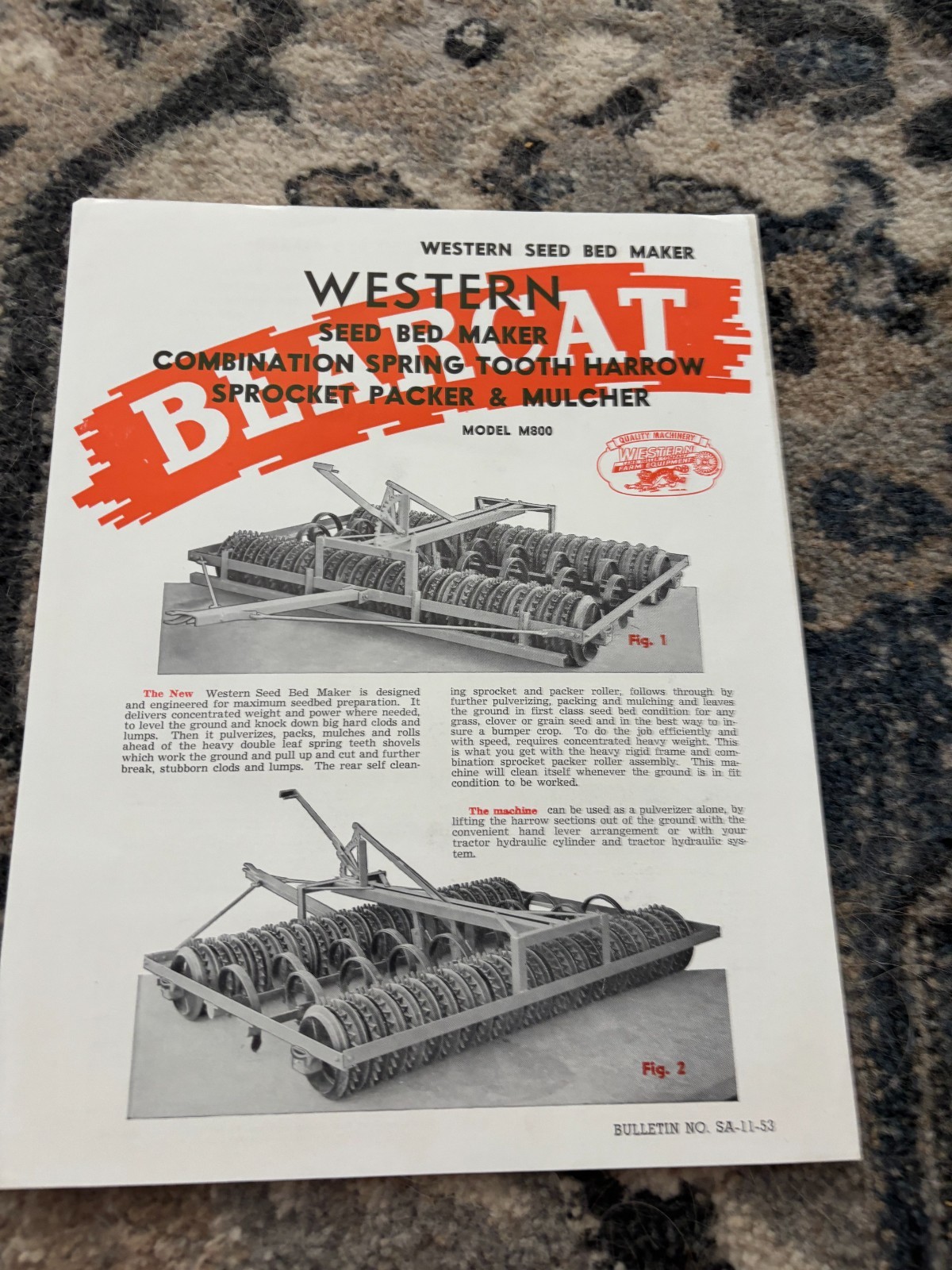 Western Bearcat Model M800 Packer & Mulcher Brochure FCCA25