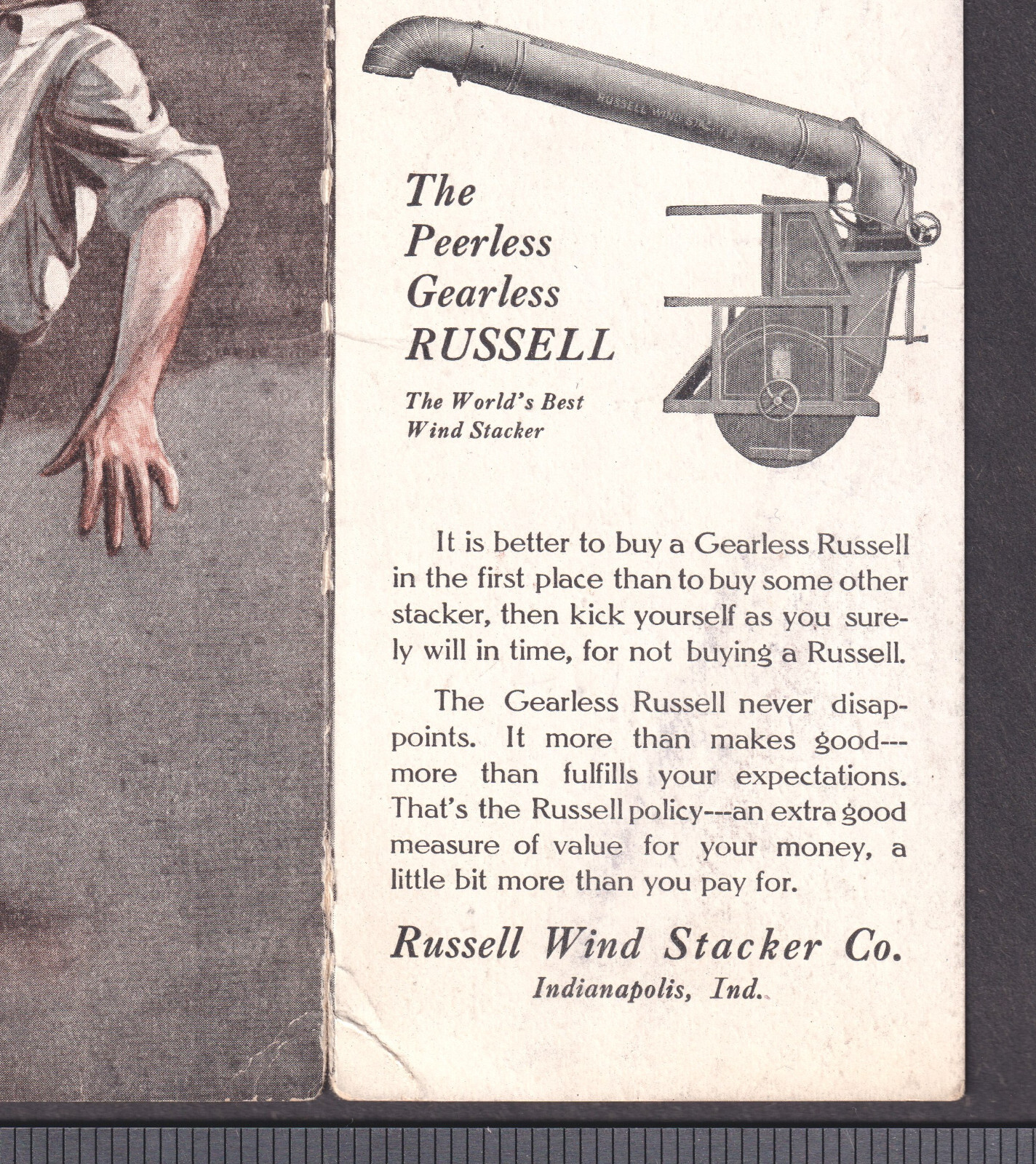 Russell Wind Stacker Risque Farmers Daughter-to-Son Transistion Comic Trade Card
