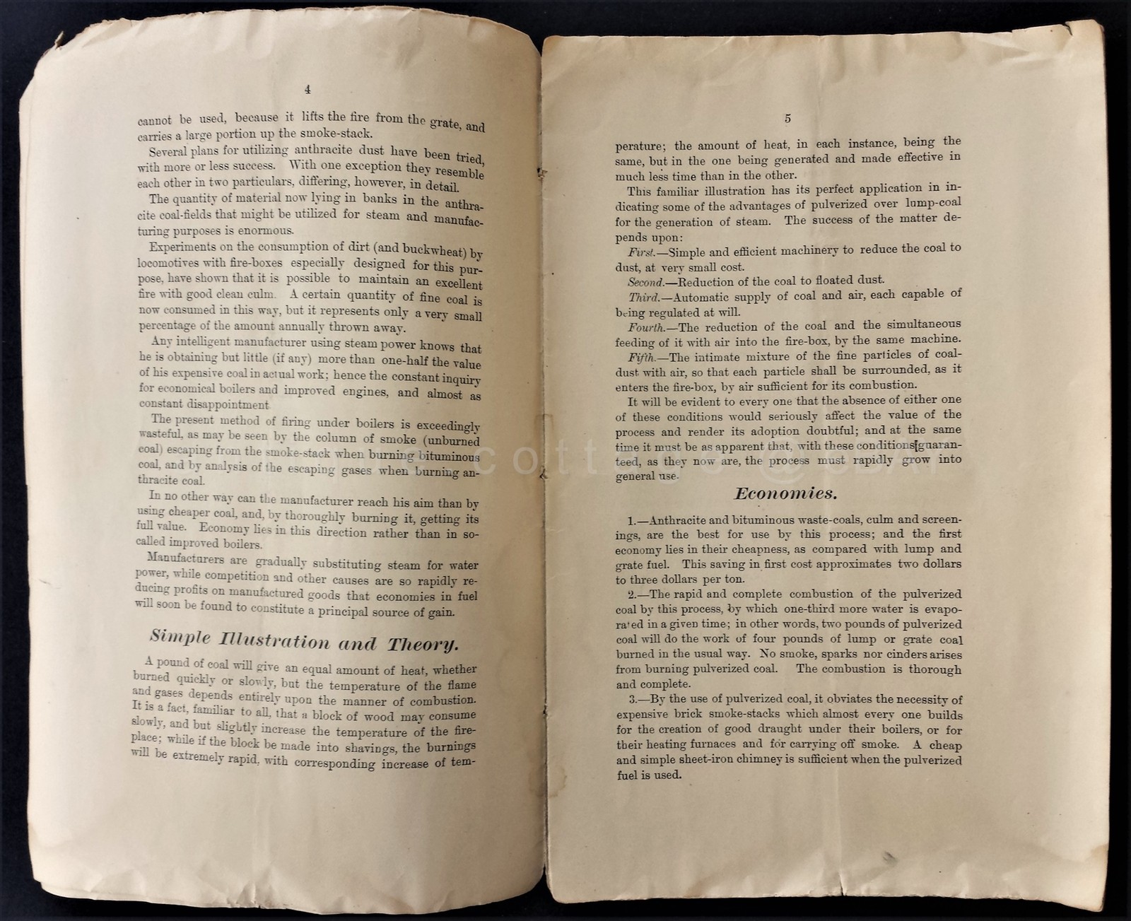 1885 antique PULVERIZER COAL and FURNACE COMPANY ny