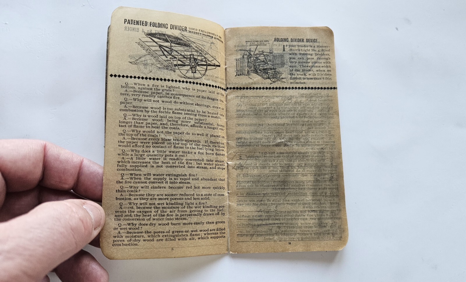 vtg 1904 massey harris pocket compendium booklet