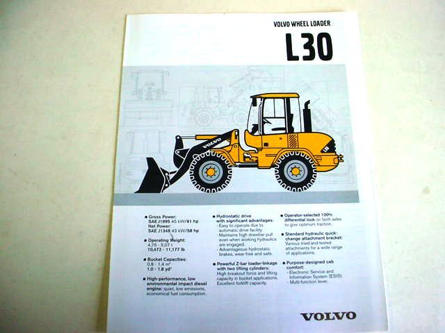 Volvo BM L30 Wheel Loader Brochure