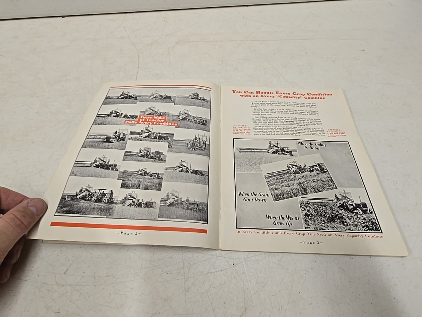 Vintage Avery Power Machinery Co Peoria IL Advertising Combine Catalog Brochure