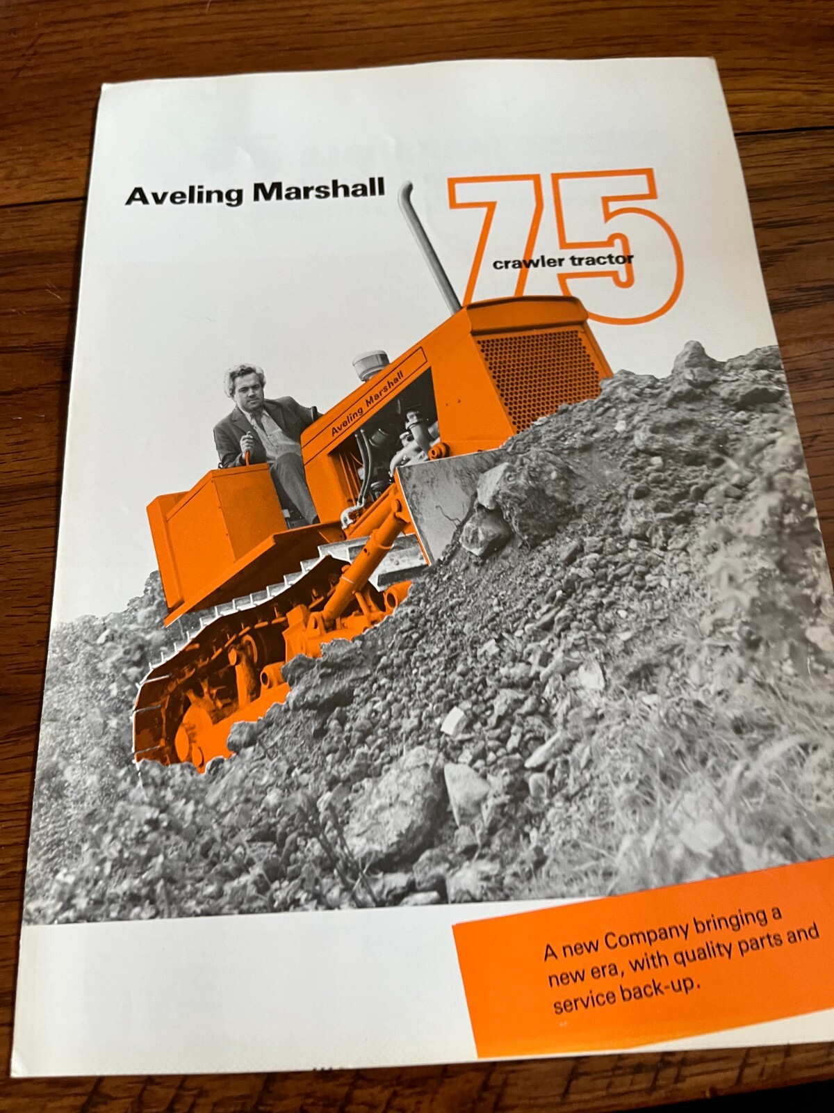 Aveling Marshall 75 Crawler Tractor Dozer Brochure FCCA