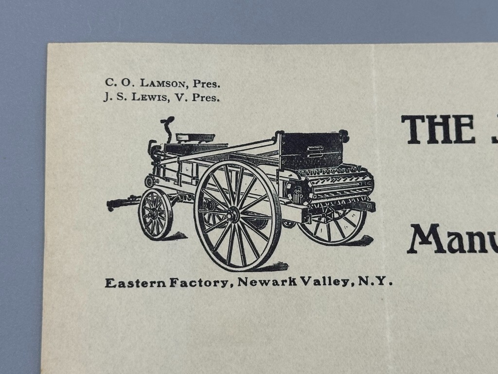 1904 JS KEMP Twentieth Century MANURE SPREADER Iowa WATERLOO Farm Advertising