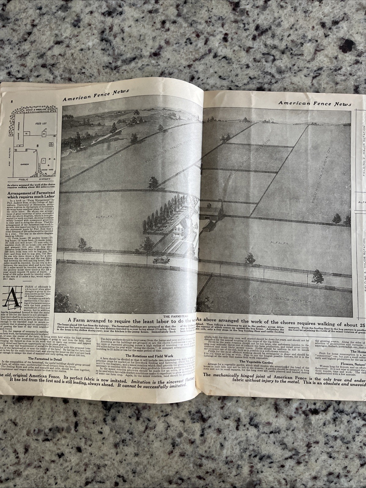 Antique 1915 American Farm Fence Cattle Trade Magazine Comet Shorthorn Bull