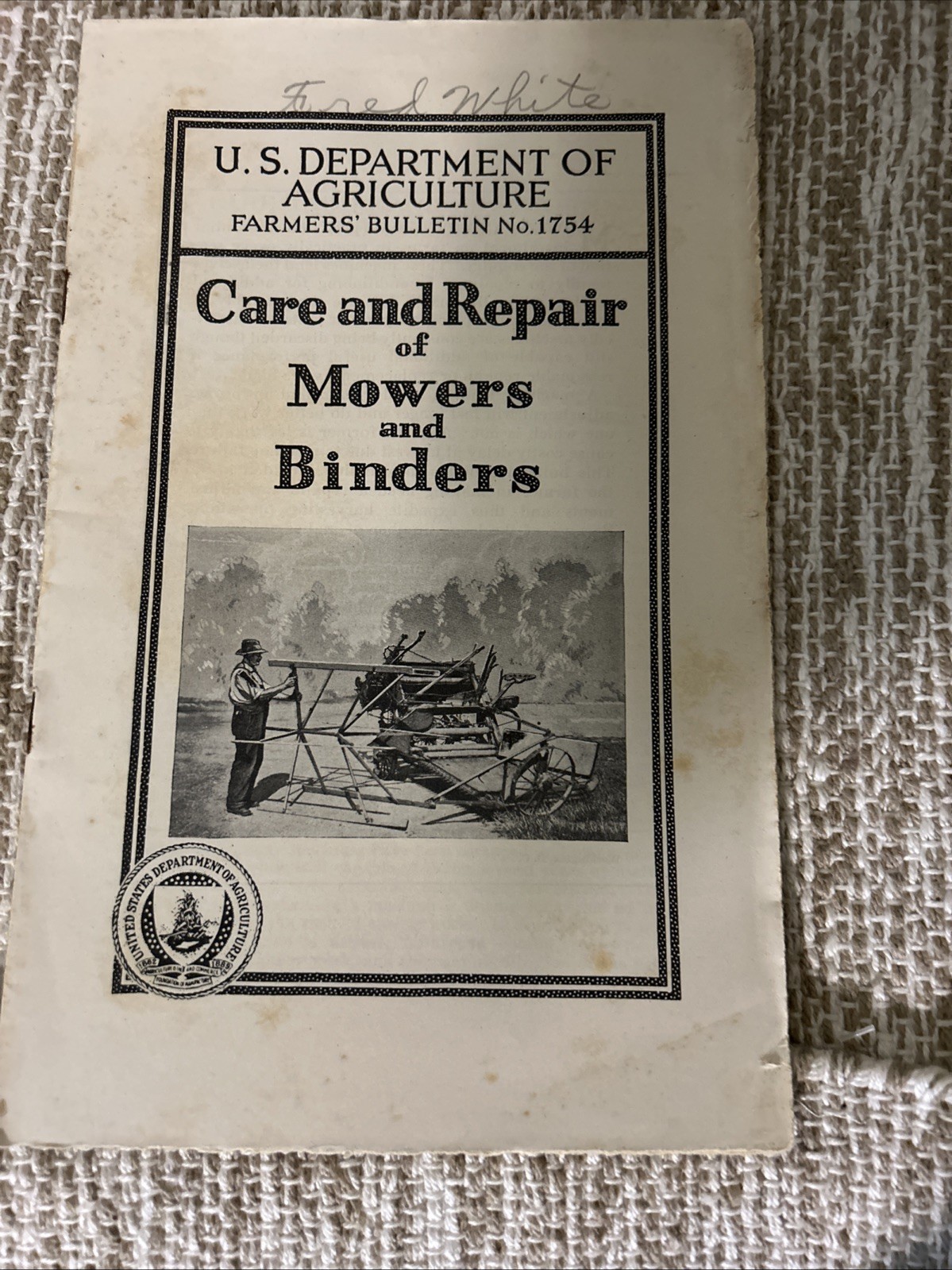 Lot Of 7 USDA 1930’s Farmers Information, Soil Defense, Dairy Farming More #4