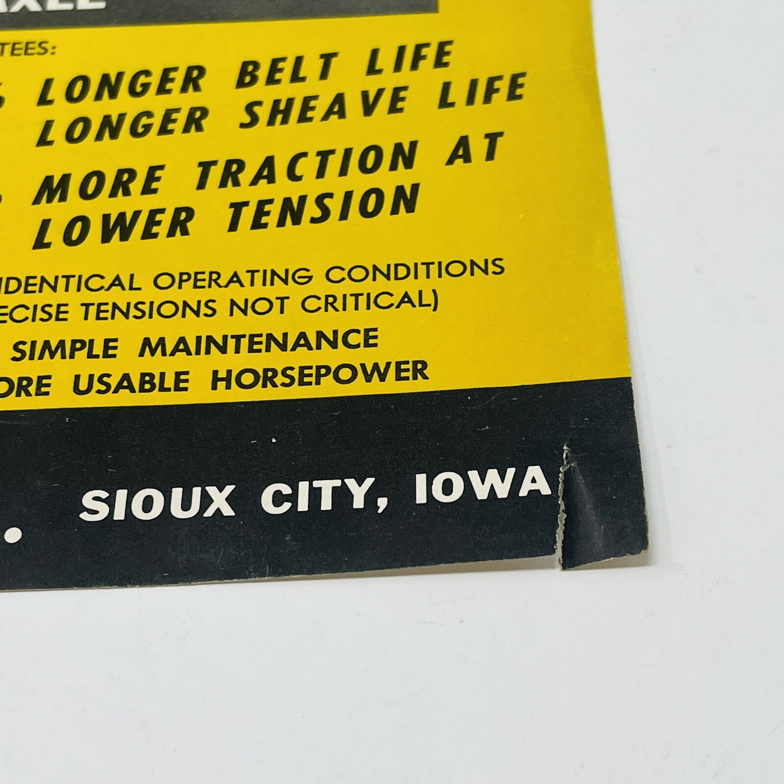 1950s Silentdrive Traction Silent Drive Iowa Sales Brochure Flyer