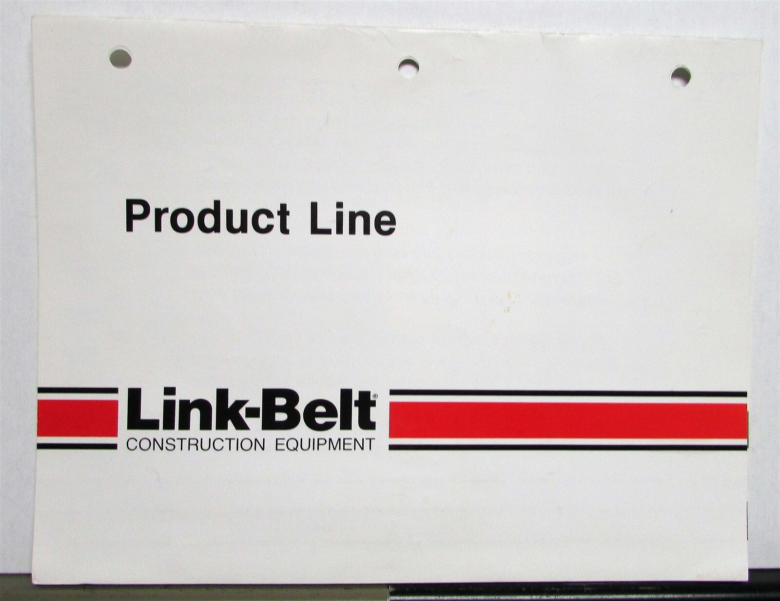 1987 Link Belt Speeder Product Line Excavator Truck Crane Crawler Specs Brochure