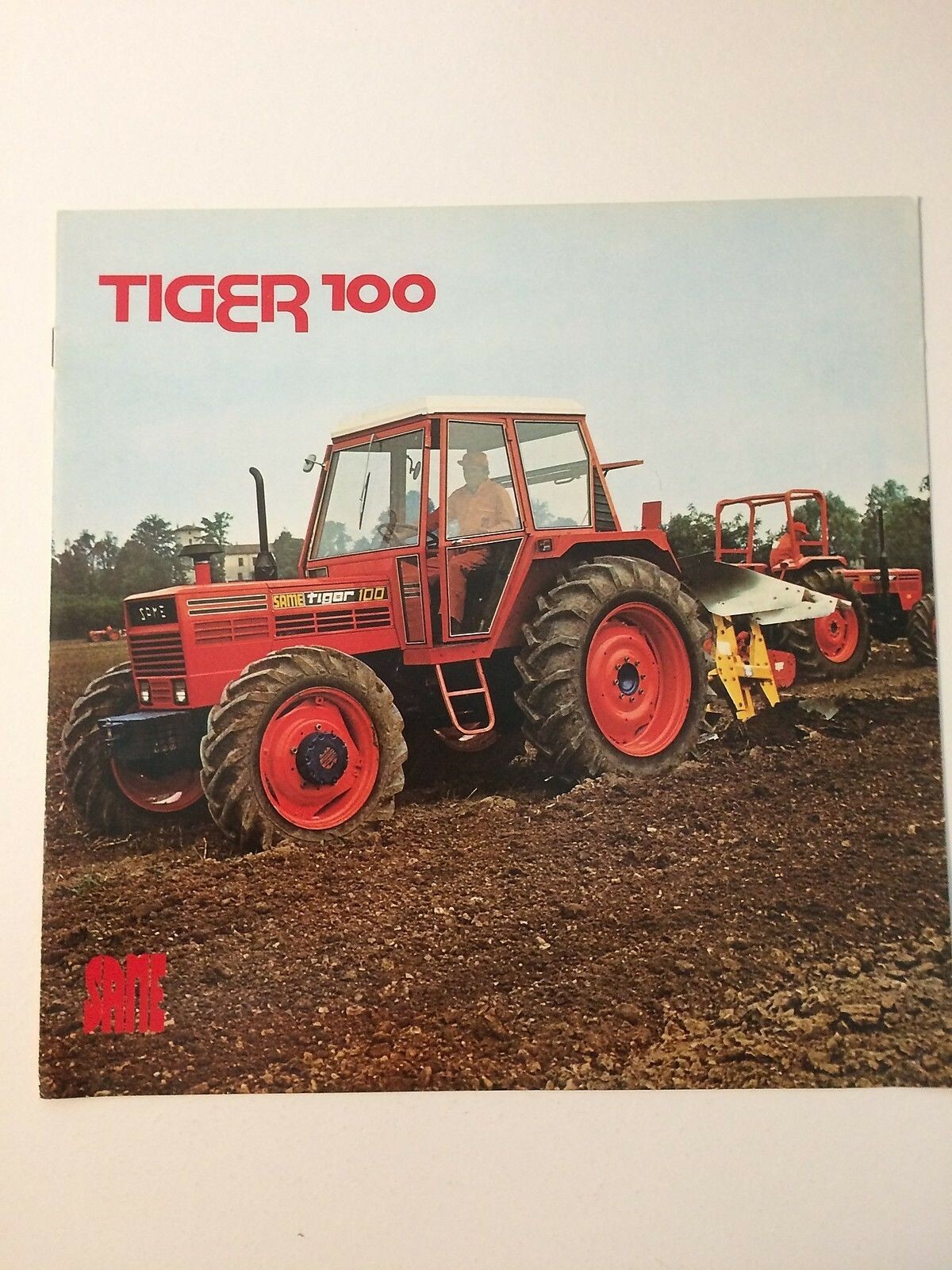 SAME Tiger 100 Tractor Color Brochure Italy 8 pg. Original &rsquo;77 near-MINT