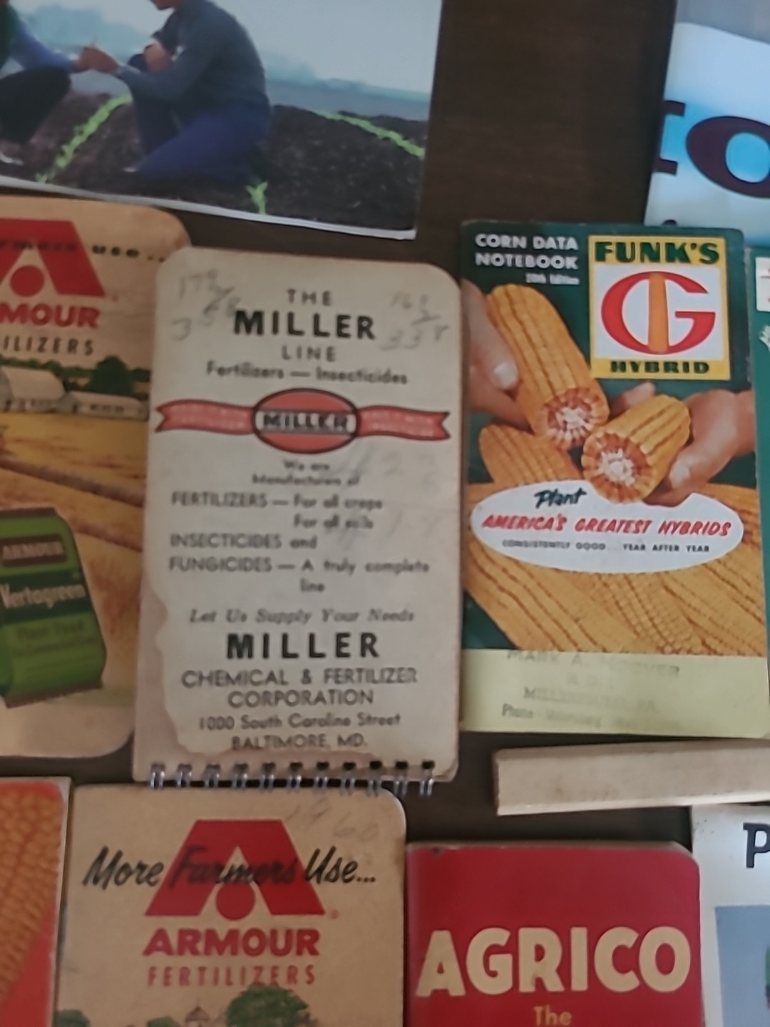 Vintage Agriculture Fertilizer Live-Stock Feeds Pocket Books 1930s-1940s Poster