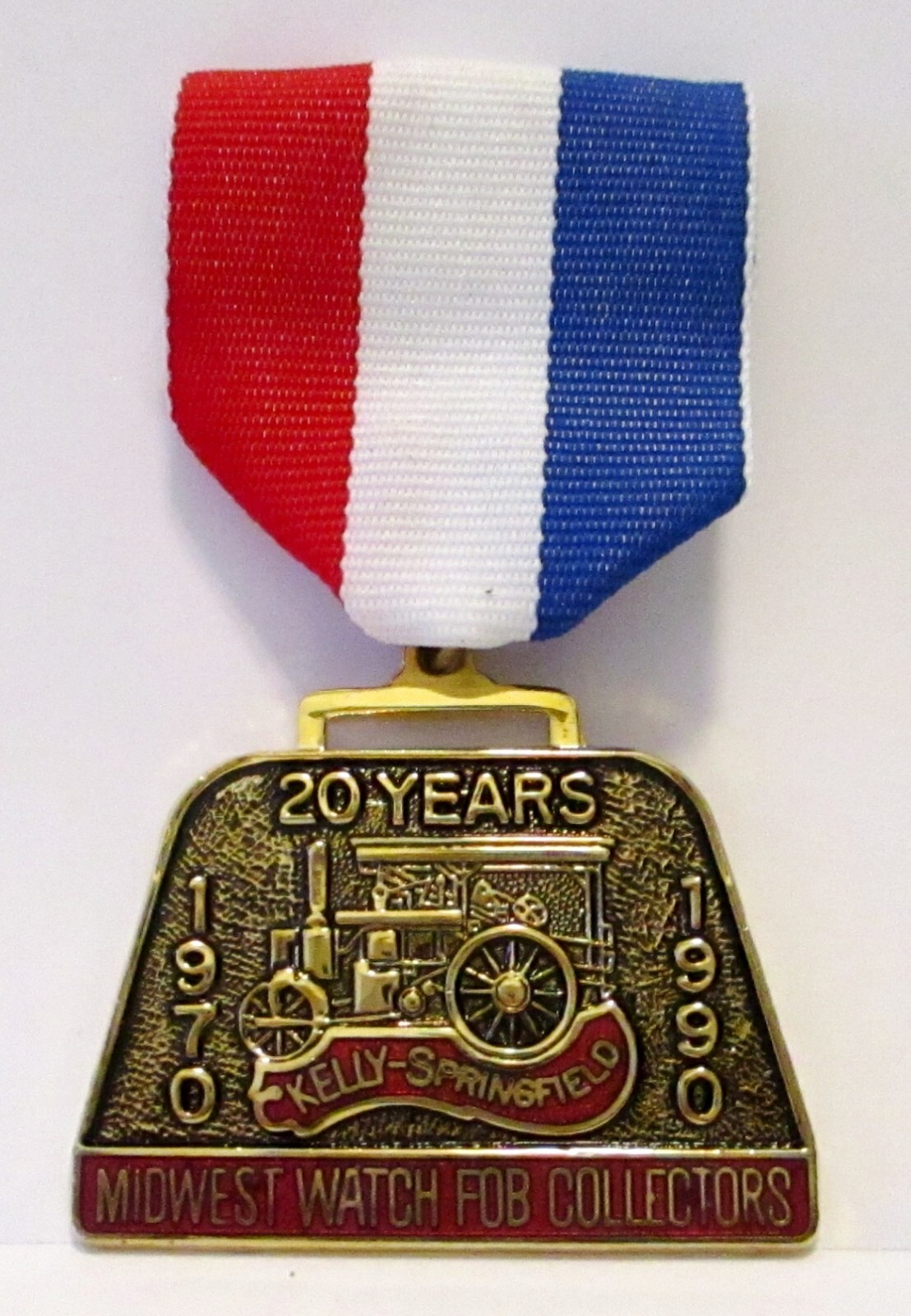 KELLY SPRINGFIELD Tractor Tires 1990 Midwest Watch Fob Collectors MWFC Pin Medal