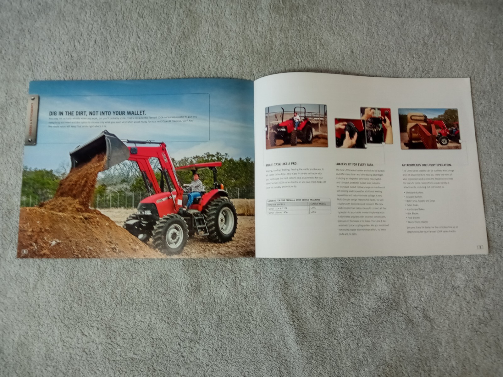 Case IH Farmall A B Series Tractors Sales Brochure. Lot Of 5 Assorted Brochures.