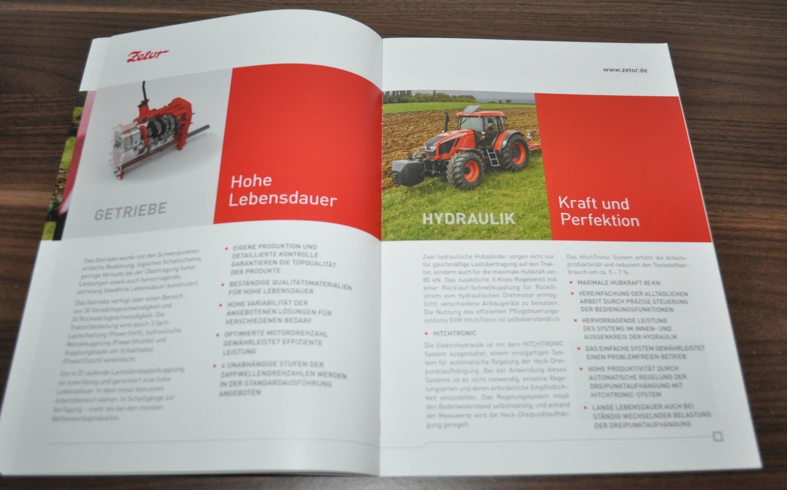 Zetor Crystal Tractor Specification Brochure Prospekt