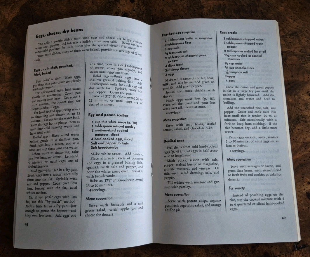 Vintage 1960 Family Fare Food Management and Recipes US Dept Agriculture Todd