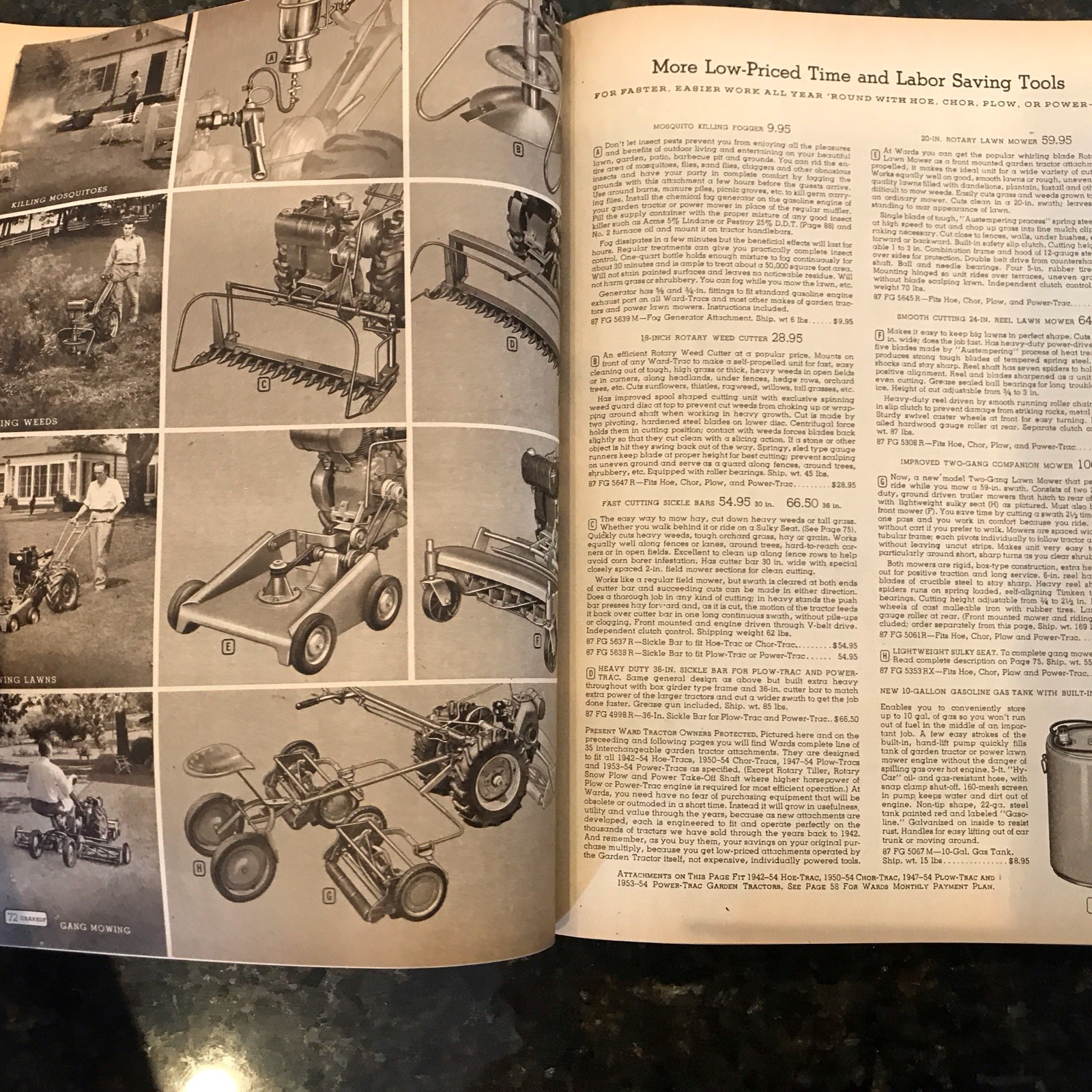 1954 Montgomery Ward Farm Equipment Book Catalog