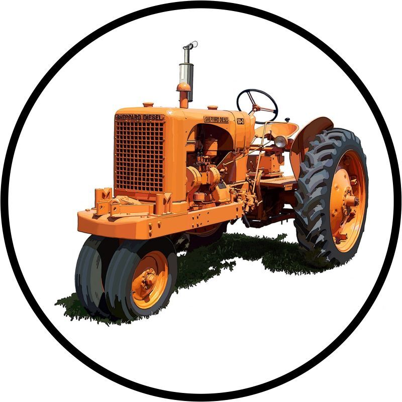 Sheppard Diesel SD-2 Tractor NEW Metal Sign 28&Prime; Dia. Round AMERICAN STEEL