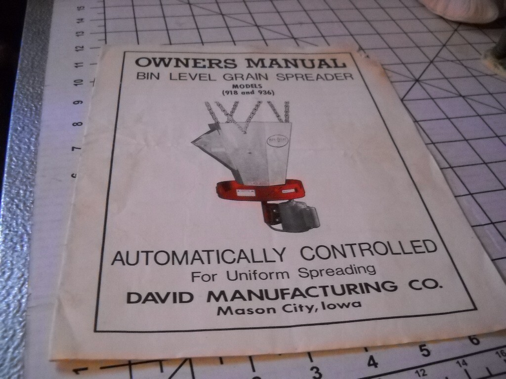 Vtg. 1975 UNICO DRYING BINS Owner&rsquo;s Manual, Erection Instructions Parts, 756108U