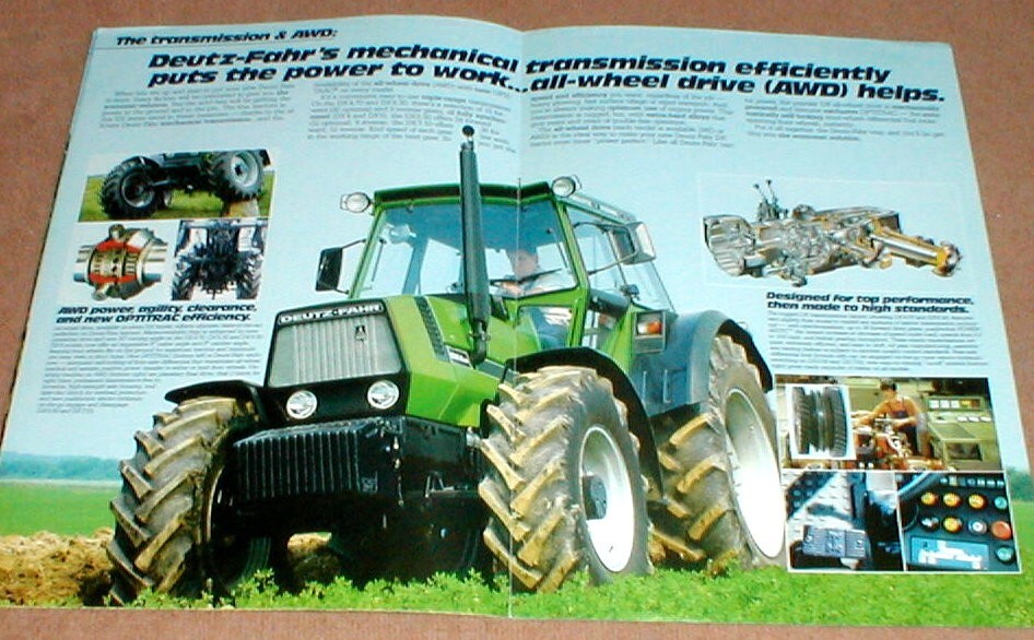 Deutz-Fahr DX 4.70 DX 6.30 DX 6.50 DX 7.10 Tractor Dealer Full Color Brochure