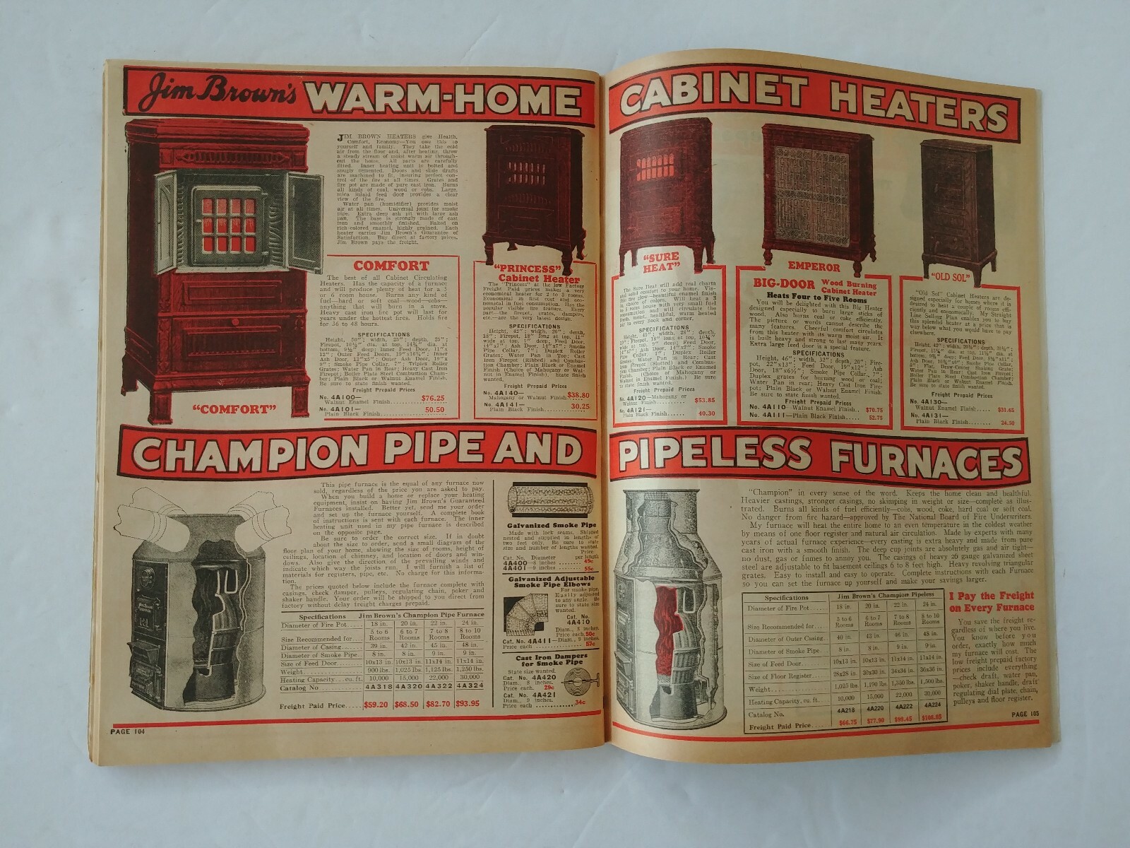1930 Barbed Wire & Fencing Catalog Jim Brown&rsquo;s plus Stoves, Furnaces, & More