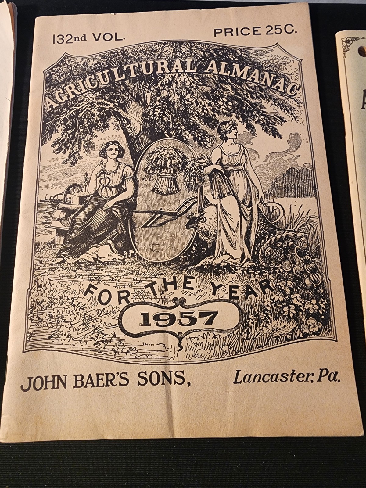 Vintage 1939/1957/1975 John Baers Sons Agricultural Almanac Lancaster Penn