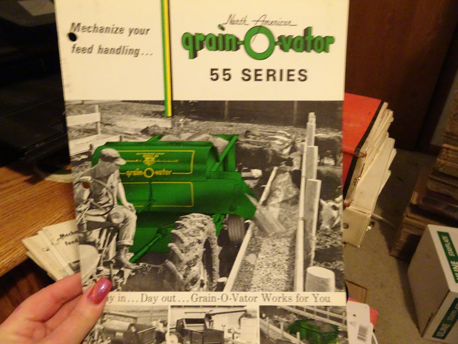 VINTAGE NORTH AMERICAN GRAIN O VATOR 55 SERIES FARM BROCHURE SIOUX CITY IOWA