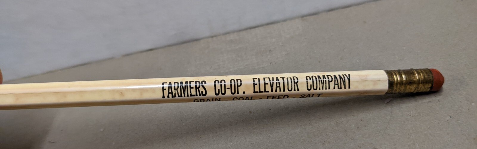 Vintage Farmers Co-op Elevator Co. Phone 303 Iowa Falls Iowa IA Pencil Coal Salt