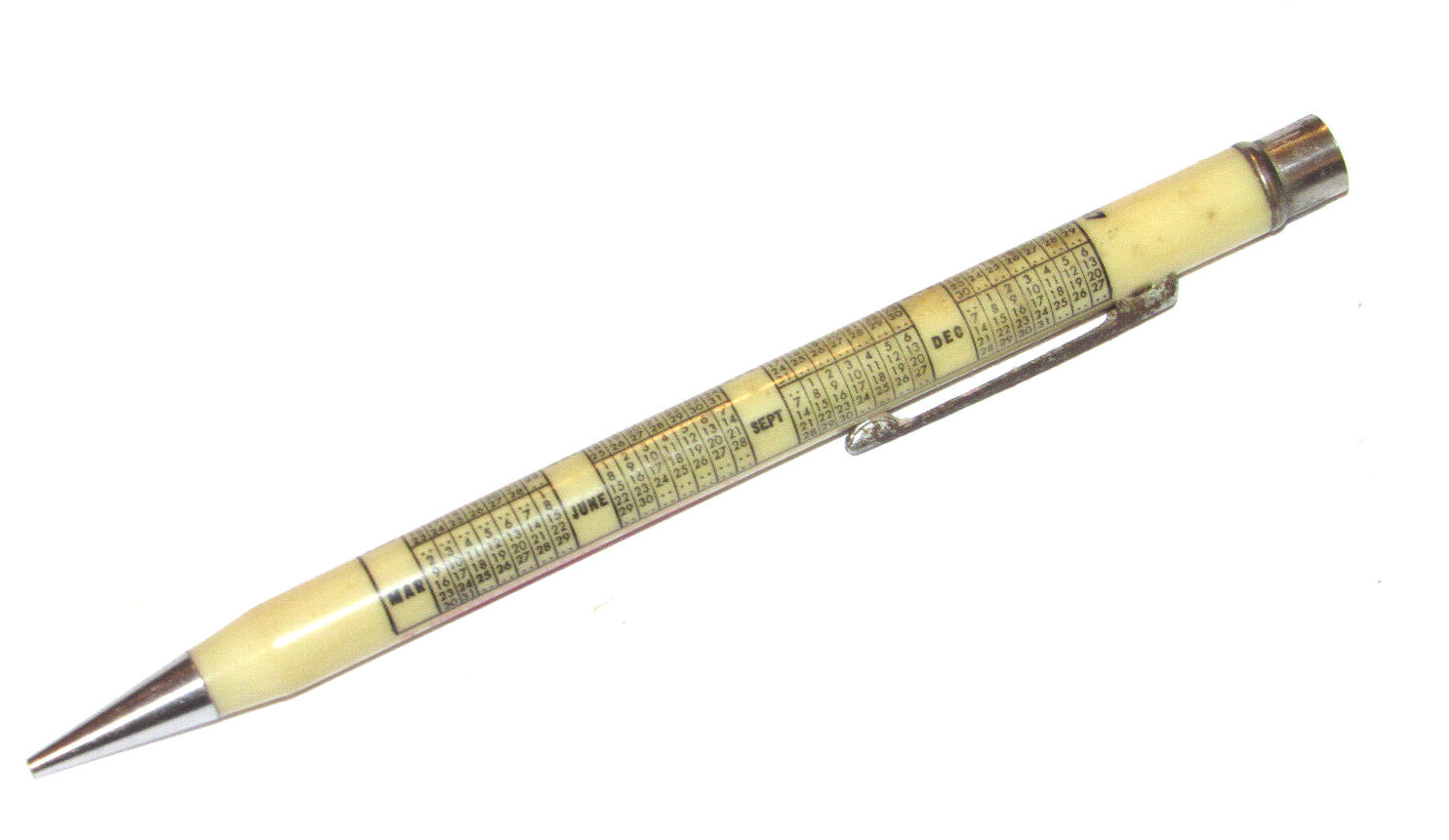 VINTAGE 1947 ADVERTISING CALENDAR MECH PENCIL! FARM & DAIRY EQMNT! BELVIDERE, NJ