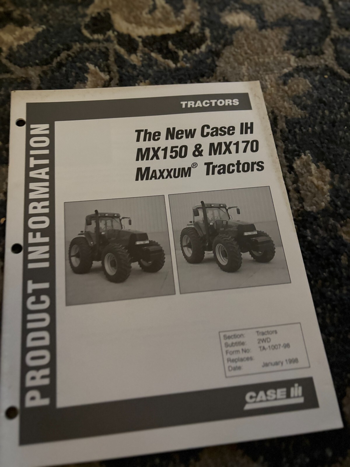Case International MX150 MX170 Tractor Brochure FCCA24
