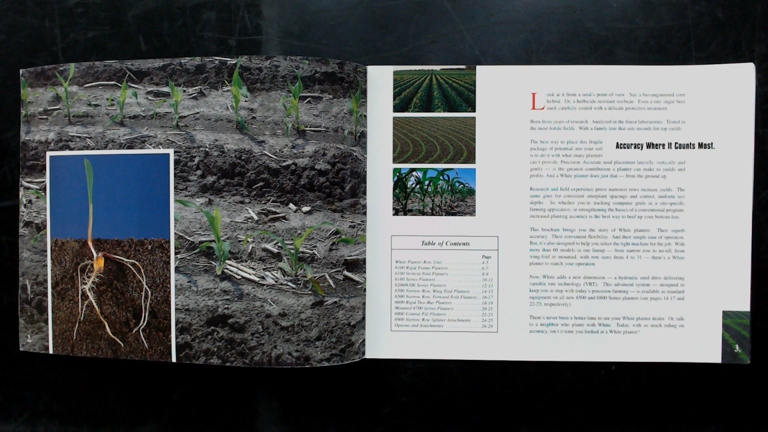 AGCO White Planters Agriculture Brochure Precision Farming 1990s